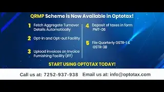 QRMP Scheme on Optotax - How to file Returns?