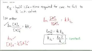 Kinetics 4.4 - Half Life