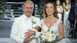 Boda a los 70: Bert&iacute;n Osborne por fin presenta a su nueva pareja y a su beb&eacute; reci&eacute;n nacido.