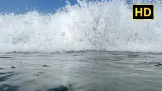 Wave Crashing Over Camera - HD Free Stock Footage