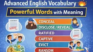 6 Advanced English Words 🔥 You Must Know | Vocabulary Builder