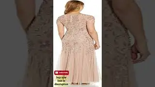 Adrianna Papell Women's Beaded Gown with Godets