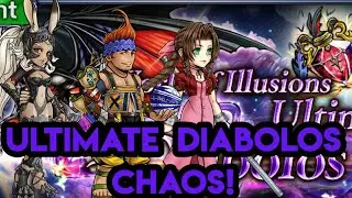 DFFOO [GL] Ultimate Diabolos CHAOS! No friend needed total destruction. Fran Wakka Aerith. (Schwifty