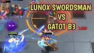 LUNOX SWORDSMAN VS GATOT BINTANG 3 !! COMBO 6 SOWORDSMAN + 6 ASTRO POWER MAGIC CHESS GO GO