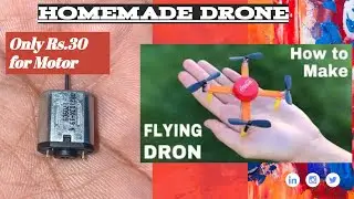 How to make flying helicopter mini drone at HOME/BUILDING YOUROWN DRONES #Drone #MiniDrone #Jugaad