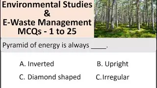 | Environmental Studies EVS | E-Waste Management | Engineering Students| Multiple choice questions |