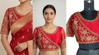 सादा ब्लाउज बनाना सीखें Simple Blouse Cutting and Stitching in Hindi || Full Blouse Tutorial