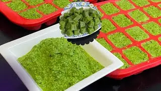 How To Make Flavourful Green Seasoning//Green Marinade @Masof's Kitchen
