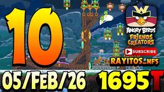 Angry Birds Friends Level 10 Tournament 1695 Highscore POWER-UP walkthrough