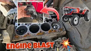 Mahindra Arjun Novo 605 Engine Blast 💥 Tractor Engine Blast | Tractor Servicing Video |Samsul Alam