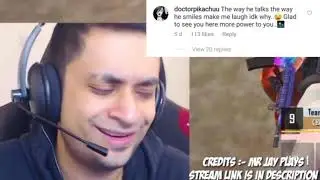 Mr.jayplays funny reaction on Dr.pikachu comment 🤣 😂