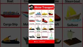Water Transport  Name in English| Water Transport #transport