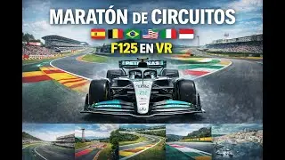 Maratón F1 en VR | Del asfalto de España a Spa y Brasil · F125