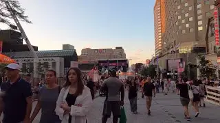Walk in Montreal Canada 2022 - Place Des Arts (Jazz Festival)