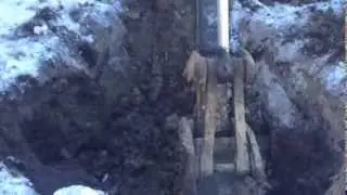 Digging up water line in the winter