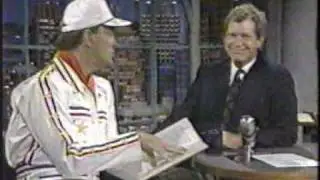 Superdave Osborne on Letterman, 1990