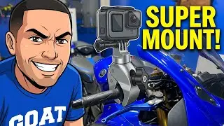 PGY Tech Super Clamp Mount on a Motorcycle | Multiple Camera Angles