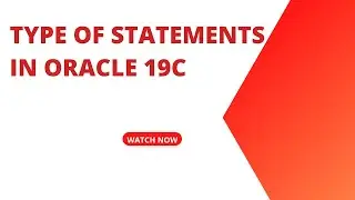 Types of statement in oracle 19C | oracle interview question | #oracletutorial
