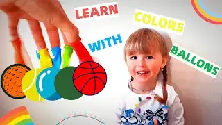 Учим цвета с Лерусей и шариками * Learn colors with Balloons * Finger Family Song * Baby Songs