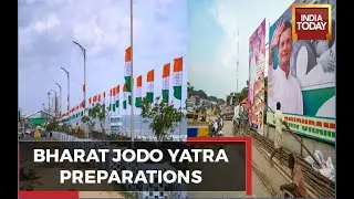 WATCH: Congress' Preparations At Kanyakumari To Kick Start 'Bharat Jodo Yatra'