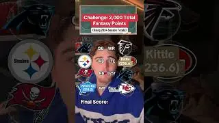Trying to get 2,000 Fantasy Points using EIGHT PLAYERS #nfl #nflfootball