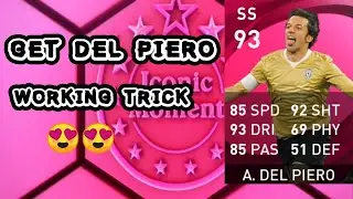 😍💯GET ICONIC DEL PIERO :JUVENTUS ICONICS