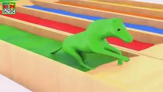 Learning Colors with Little Zoo Animals | Animals Bathing Colors Fun | Best Learn Colors for Kids