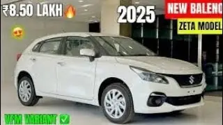 New Baleno Zeta White Model 2025 | Maruti Suzuki New Baleno Zeta Model 2025
