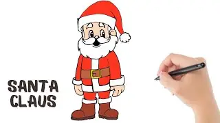 Dibujando a Santa Claus 🎅 | Proceso de dibujo en tinta navide&ntilde;o