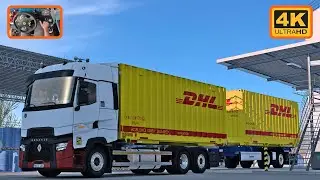 ETS 2 Gameplay 4K Driving a Renault T Evo 480 in Grand Utopia from La Palmyre to Iliffe