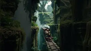 AI Cinematic Jungle Train Journey | Surreal Steam Fantasy 4K