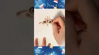 Cute Holiday Kitten Drawing 🎄 | Colored Pencil Cat Art | Healing Art by UYAOWL