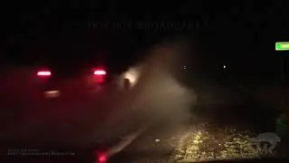 10-2-19 Carson City, MI - Intense Lightning, Flooded Roads