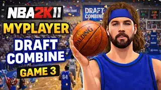 NBA 2K11 MyPlayer Draft Combine Game 3 Gameplay | Old School MyCareer