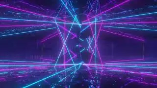 Neon Laser Beams  VJ 4K