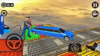 Crazy Driver in Impossible Limo Driving Simulator Tracks - Android IOS Gameplay