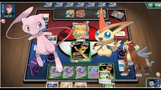 Mew VMax Genesect vs Victini VMax Entei! | PTCGO| Fire beats Bug??