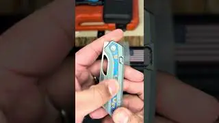 Vosteed Kroc Grey Aluminum/ Ocean Micarta Scales