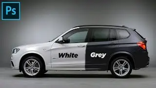How to change the Car color from White to Grey OR Vice Versa - Photoshop Tutorial - Easy Method