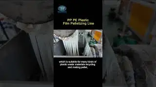 How to convert plastic film into plastic pellets?What is the principle of granulation? #shortsvideo