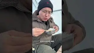 采冰盖冰屋 这金鳟鱼也太香了，采冰很顺利，明天开始盖冰屋。#今良造 #今良造酱心独韵 #冰屋 #冰钓 #庇护所建造
