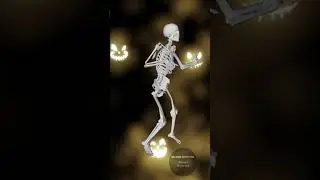 Dancing Skeletons 💀 #Halloween #dance #skeleton