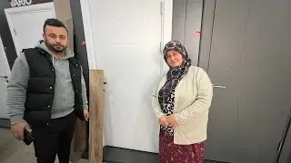 Yeni evin kapıları parkelerini Alim seçti🏠Anam orali olmadii😱#evyapımı #kapı #laminat #food #viral 
