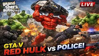 GTA V Hulk vs Police Live | ভয়ংকর Hulk Live Gameplay🔥