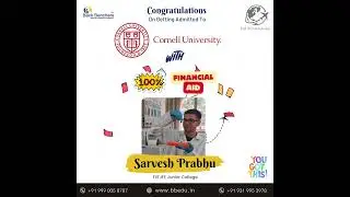 100% Financial Aid to Cornell! Back Benchers Student Success Story