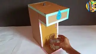DIY Automatic Water Machine 💧 | Cardboard Automatic Water Pump | Science Project