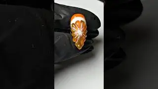 JUICY 3d orange 🍊💦 #nails #3dnailart #fruitnails #simplenails #nailtutorial #diynails #nails
