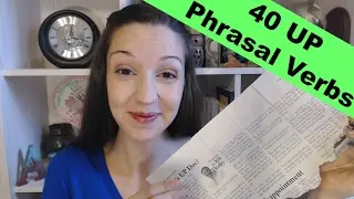 40 UP Phrasal Verbs in One Newspaper Article: Do you know them all?