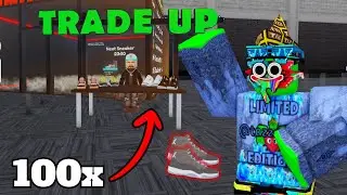 Buying 100x of TRADE UP Sneakers in Roblox Sneaker Resell Simulator (PART 1)