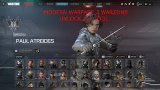 COD MW3 WARZONE UNLOCK ALL TOOL *CAMOS OPERATORS CALLING CARDS* AND MORE!
